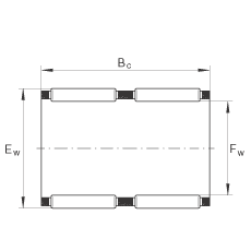 滾針及保持架組件 K80X88X46-ZW, 根據(jù) DIN 5405-1/ ISO 3030 標(biāo)準(zhǔn)，雙列