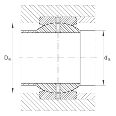 關(guān)節(jié)軸承 GE34-ZO, 根據(jù) DIN ISO 12 240-1 標準，英制尺寸，需維護